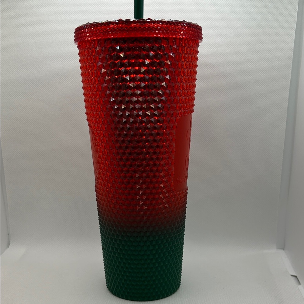Starbucks X Disney 2021 Red and Green Tumbler with Straw - Picture 4 of 7